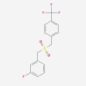 1-Fluoro-3-[[4-(trifluoromethyl)phenyl]methylsulfonylmethyl]benzene