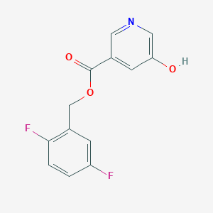 (2,5-Difluorophenyl)methyl 5-hydroxypyridine-3-carboxylate