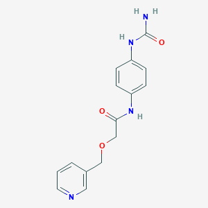 N-[4-(carbamoylamino)phenyl]-2-(pyridin-3-ylmethoxy)acetamide