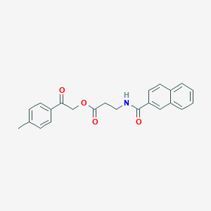 [2-(4-Methylphenyl)-2-oxoethyl] 3-(naphthalene-2-carbonylamino)propanoate