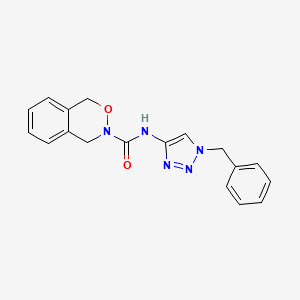 N-(1-benzyltriazol-4-yl)-1,4-dihydro-2,3-benzoxazine-3-carboxamide