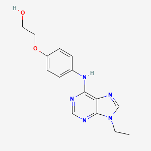 2-[4-[(9-Ethylpurin-6-yl)amino]phenoxy]ethanol