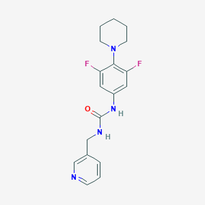 1-(3,5-Difluoro-4-piperidin-1-ylphenyl)-3-(pyridin-3-ylmethyl)urea