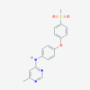 6-methyl-N-[4-(4-methylsulfonylphenoxy)phenyl]pyrimidin-4-amine