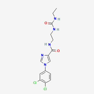 1-(3,4-dichlorophenyl)-N-[2-(ethylcarbamoylamino)ethyl]imidazole-4-carboxamide