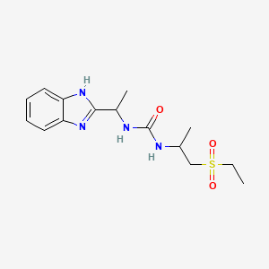 1-[1-(1H-benzimidazol-2-yl)ethyl]-3-(1-ethylsulfonylpropan-2-yl)urea