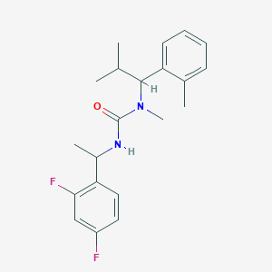 3-[1-(2,4-Difluorophenyl)ethyl]-1-methyl-1-[2-methyl-1-(2-methylphenyl)propyl]urea