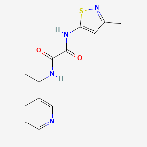 N-(3-methyl-1,2-thiazol-5-yl)-N'-(1-pyridin-3-ylethyl)oxamide