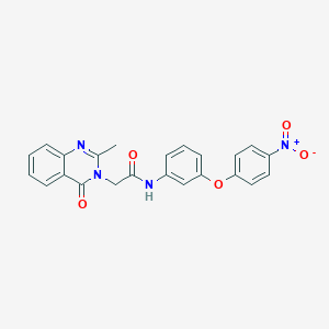 2-(2-methyl-4-oxoquinazolin-3-yl)-N-[3-(4-nitrophenoxy)phenyl]acetamide