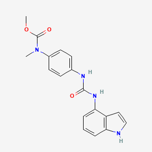 methyl N-[4-(1H-indol-4-ylcarbamoylamino)phenyl]-N-methylcarbamate