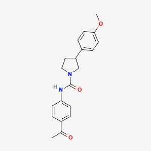 N-(4-acetylphenyl)-3-(4-methoxyphenyl)pyrrolidine-1-carboxamide