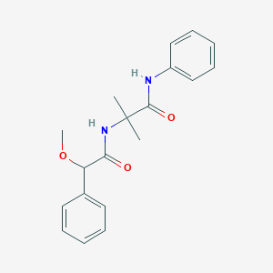 2-[(2-methoxy-2-phenylacetyl)amino]-2-methyl-N-phenylpropanamide