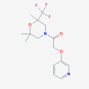 2-Pyridin-3-yloxy-1-[2,2,6-trimethyl-6-(trifluoromethyl)morpholin-4-yl]ethanone