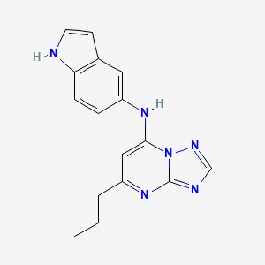 N-(1H-indol-5-yl)-5-propyl-[1,2,4]triazolo[1,5-a]pyrimidin-7-amine