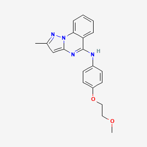 N-[4-(2-methoxyethoxy)phenyl]-2-methylpyrazolo[1,5-a]quinazolin-5-amine