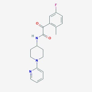 2-(5-fluoro-2-methylphenyl)-2-oxo-N-(1-pyridin-2-ylpiperidin-4-yl)acetamide