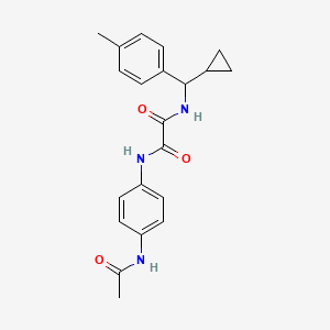 N-(4-acetamidophenyl)-N'-[cyclopropyl-(4-methylphenyl)methyl]oxamide