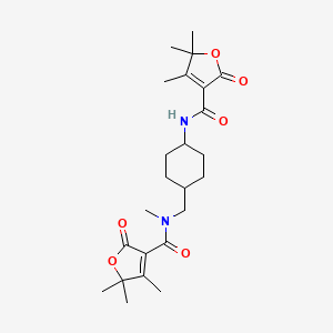 4,5,5-trimethyl-N-[4-[[methyl-(4,5,5-trimethyl-2-oxofuran-3-carbonyl)amino]methyl]cyclohexyl]-2-oxofuran-3-carboxamide