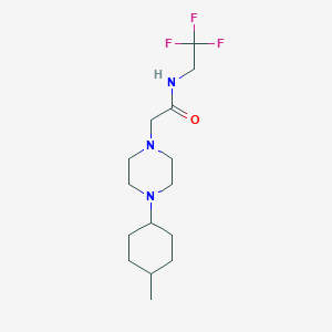 2-[4-(4-methylcyclohexyl)piperazin-1-yl]-N-(2,2,2-trifluoroethyl)acetamide