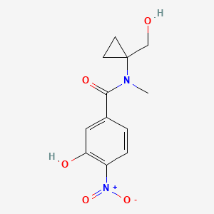 3-hydroxy-N-[1-(hydroxymethyl)cyclopropyl]-N-methyl-4-nitrobenzamide