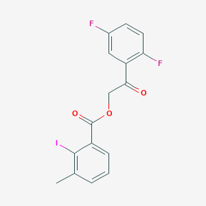 [2-(2,5-Difluorophenyl)-2-oxoethyl] 2-iodo-3-methylbenzoate