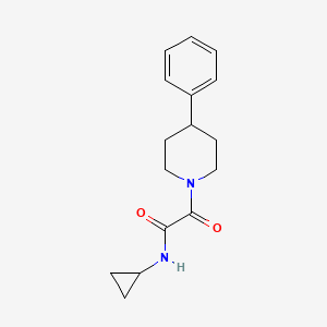 N-cyclopropyl-2-oxo-2-(4-phenylpiperidin-1-yl)acetamide