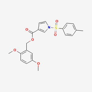 (2,5-Dimethoxyphenyl)methyl 1-(4-methylphenyl)sulfonylpyrrole-3-carboxylate