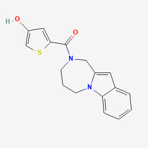 (4-Hydroxythiophen-2-yl)-(1,3,4,5-tetrahydro-[1,4]diazepino[1,2-a]indol-2-yl)methanone