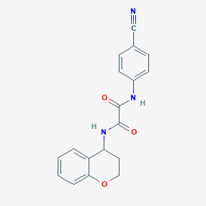 N'-(4-cyanophenyl)-N-(3,4-dihydro-2H-chromen-4-yl)oxamide