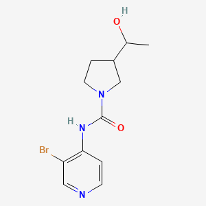 N-(3-bromopyridin-4-yl)-3-(1-hydroxyethyl)pyrrolidine-1-carboxamide