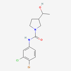 N-(4-bromo-3-chlorophenyl)-3-(1-hydroxyethyl)pyrrolidine-1-carboxamide