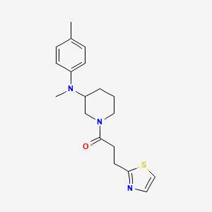 1-[3-(N,4-dimethylanilino)piperidin-1-yl]-3-(1,3-thiazol-2-yl)propan-1-one