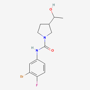 N-(3-bromo-4-fluorophenyl)-3-(1-hydroxyethyl)pyrrolidine-1-carboxamide