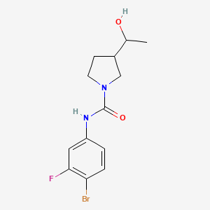 N-(4-bromo-3-fluorophenyl)-3-(1-hydroxyethyl)pyrrolidine-1-carboxamide