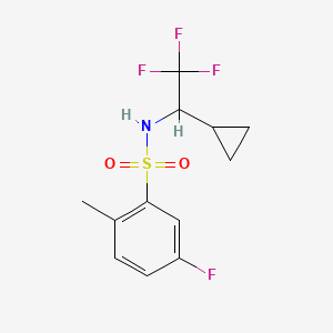 N-(1-cyclopropyl-2,2,2-trifluoroethyl)-5-fluoro-2-methylbenzenesulfonamide