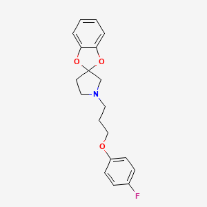 1'-[3-(4-Fluorophenoxy)propyl]spiro[1,3-benzodioxole-2,3'-pyrrolidine]