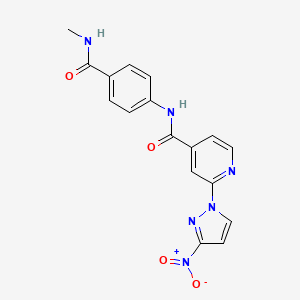 N-[4-(methylcarbamoyl)phenyl]-2-(3-nitropyrazol-1-yl)pyridine-4-carboxamide