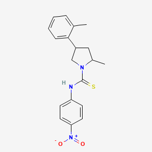 2-methyl-4-(2-methylphenyl)-N-(4-nitrophenyl)pyrrolidine-1-carbothioamide