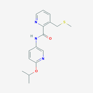 3-(methylsulfanylmethyl)-N-(6-propan-2-yloxypyridin-3-yl)pyridine-2-carboxamide