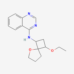 N-(3-ethoxy-5-oxaspiro[3.4]octan-1-yl)quinazolin-4-amine