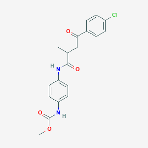 methyl N-[4-[[4-(4-chlorophenyl)-2-methyl-4-oxobutanoyl]amino]phenyl]carbamate