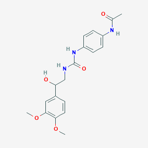 N-[4-[[2-(3,4-dimethoxyphenyl)-2-hydroxyethyl]carbamoylamino]phenyl]acetamide