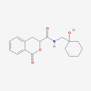 N-[(1-hydroxycyclohexyl)methyl]-1-oxo-3,4-dihydroisochromene-3-carboxamide