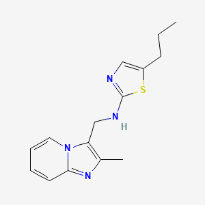 N-[(2-methylimidazo[1,2-a]pyridin-3-yl)methyl]-5-propyl-1,3-thiazol-2-amine