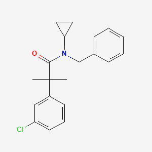 N-benzyl-2-(3-chlorophenyl)-N-cyclopropyl-2-methylpropanamide