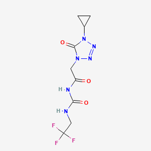 2-(4-cyclopropyl-5-oxotetrazol-1-yl)-N-(2,2,2-trifluoroethylcarbamoyl)acetamide