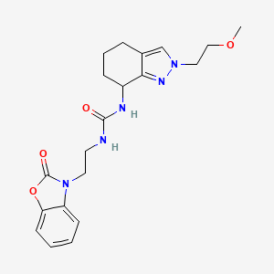 1-[2-(2-Methoxyethyl)-4,5,6,7-tetrahydroindazol-7-yl]-3-[2-(2-oxo-1,3-benzoxazol-3-yl)ethyl]urea