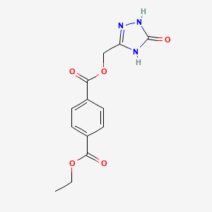 1-O-ethyl 4-O-[(5-oxo-1,4-dihydro-1,2,4-triazol-3-yl)methyl] benzene-1,4-dicarboxylate