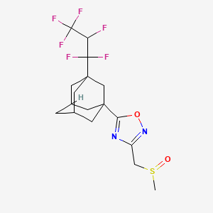 5-[3-(1,1,2,3,3,3-Hexafluoropropyl)-1-adamantyl]-3-(methylsulfinylmethyl)-1,2,4-oxadiazole