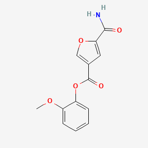 (2-Methoxyphenyl) 5-carbamoylfuran-3-carboxylate